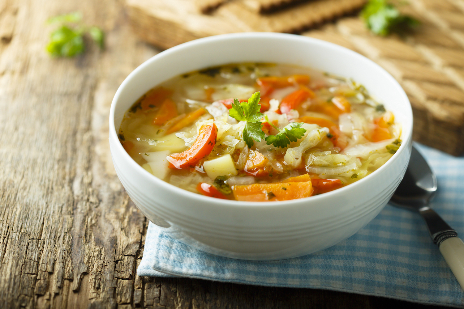 Recette santé de soupe aux légumes d'automne
