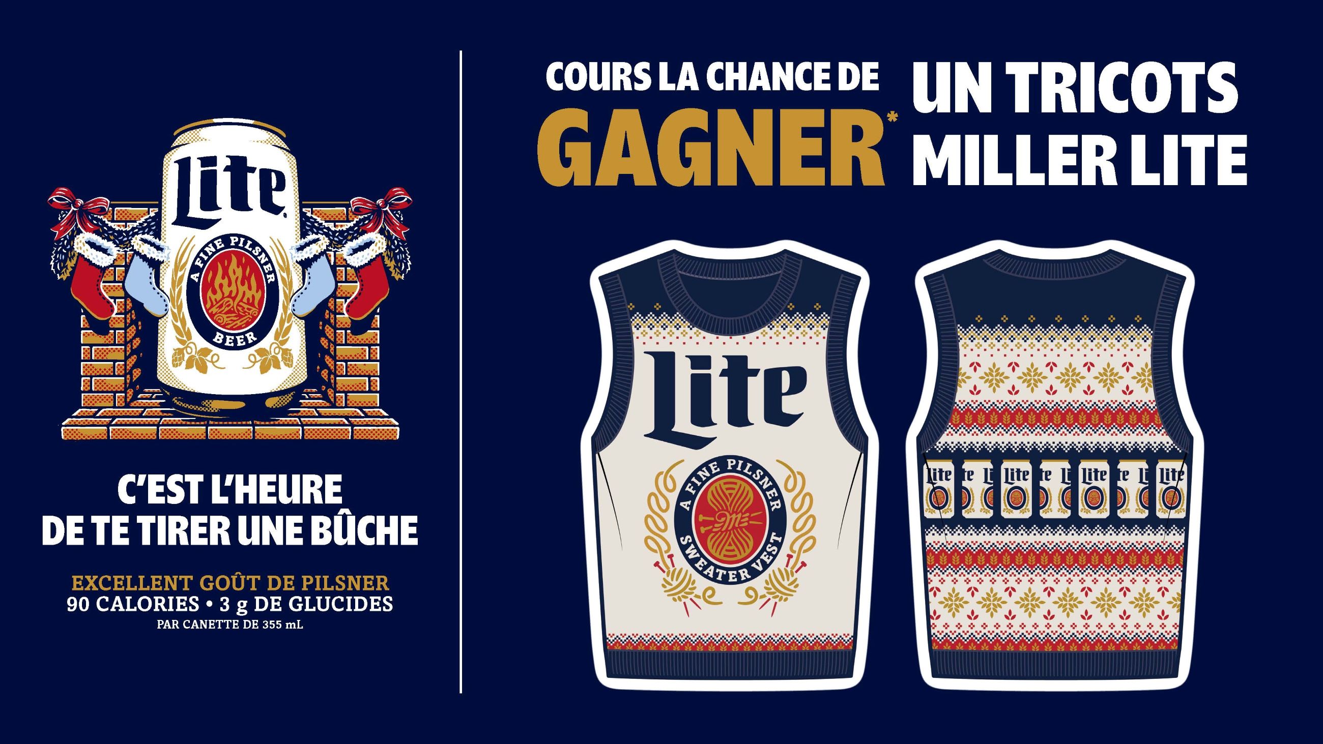 Cours la chance de GAGNER* un Tricots Miller Lite